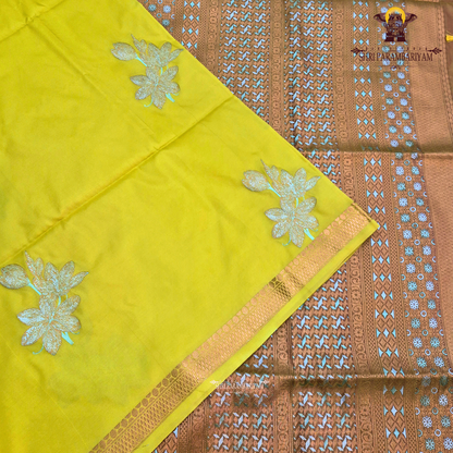 Mustard Yellow (Golden Mustard) Saree