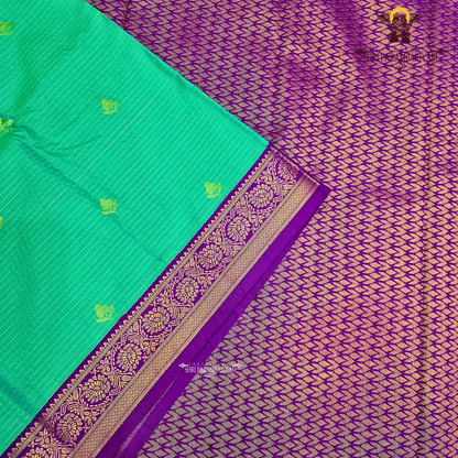 Rich emerald green Saree