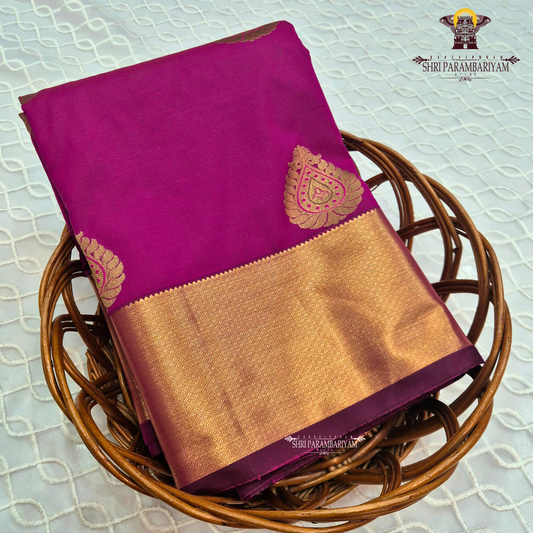 Rani Pink / Deep Magenta Saree