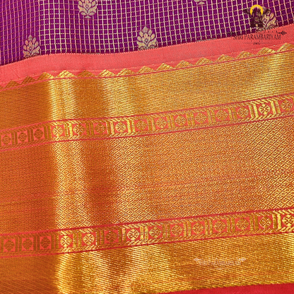 Wine Purple Saree