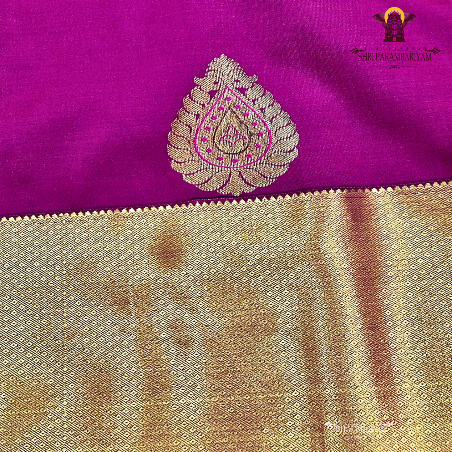 Rani Pink / Deep Magenta Saree