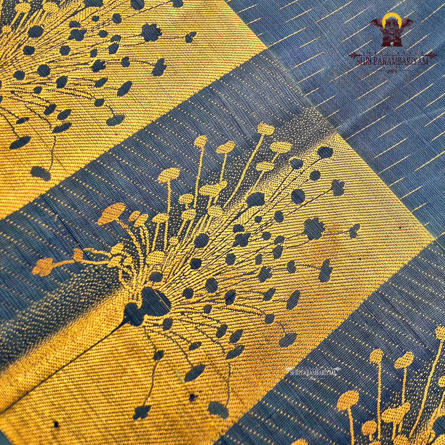 Dusty Blue / Steel Blue Saree