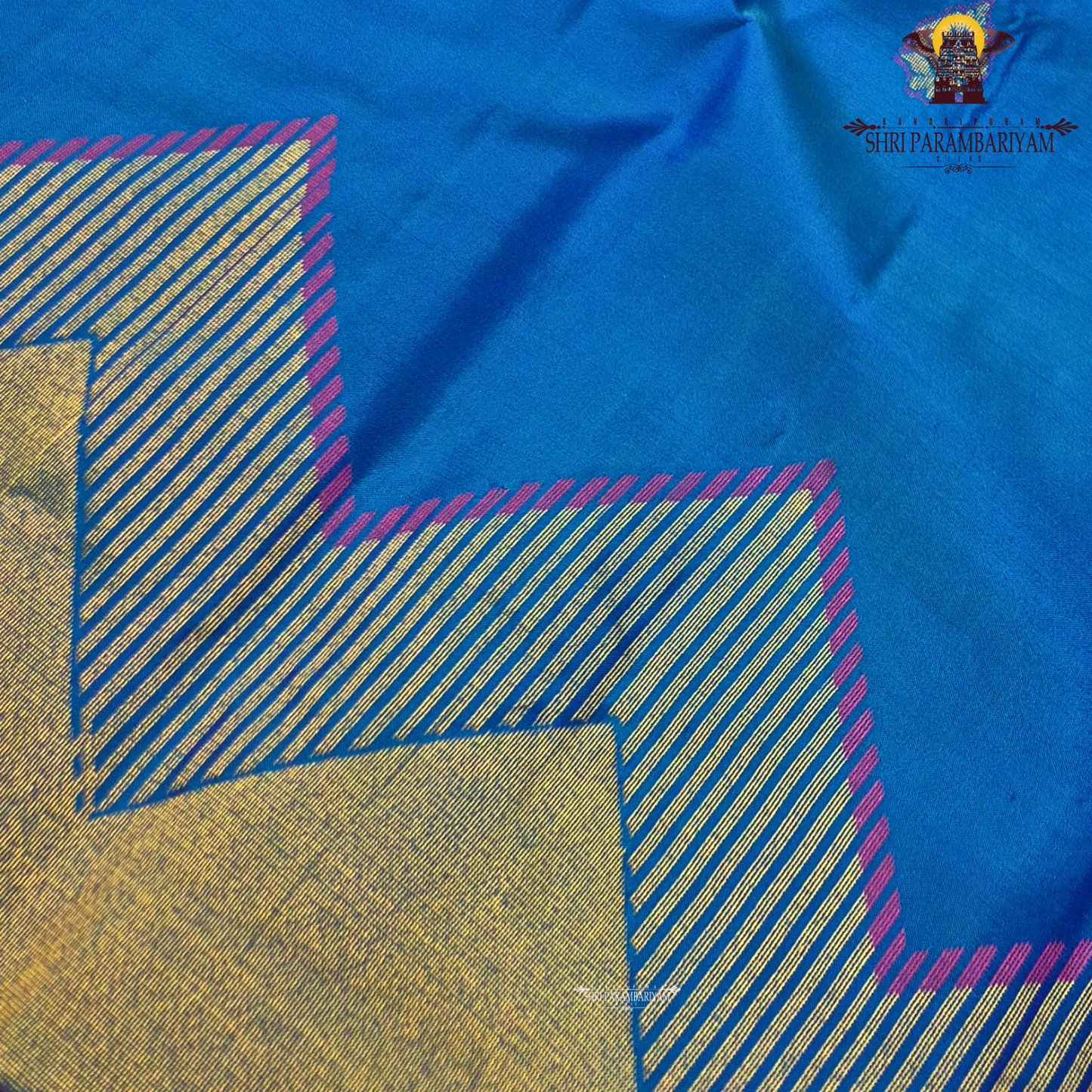 A deep royal blue body that exudes sophistication and grace Saree