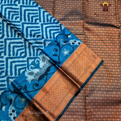 Rich Teal Blue Saree