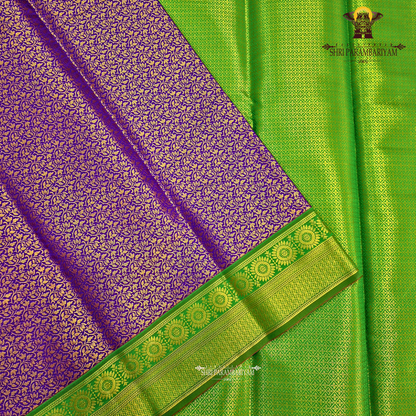 Rich royal purple / violet Saree