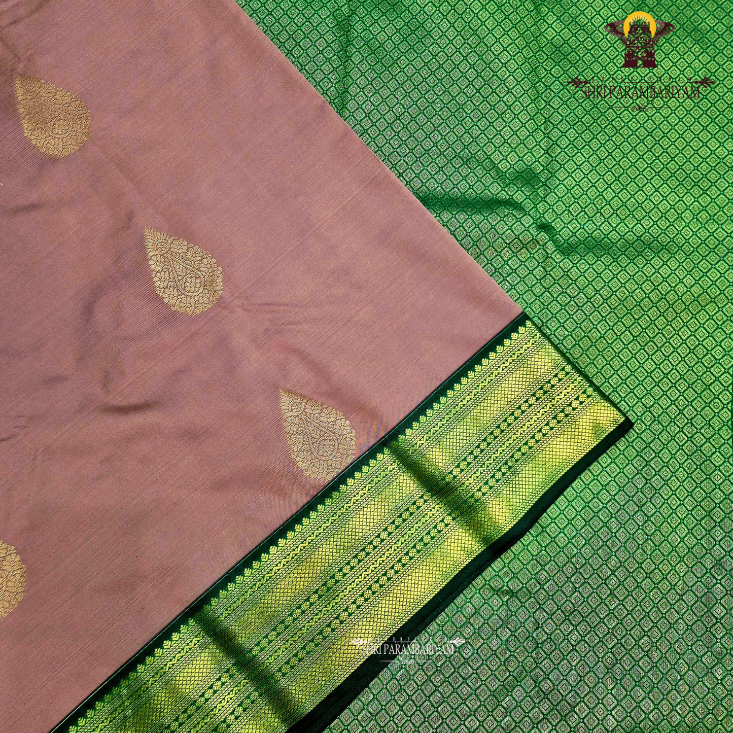 Dusky Rose / Copper Rose Brown Saree