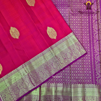 A rich and vibrant bright red with slight crimson undertones Saree
