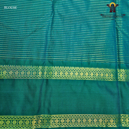Deep Purple With Emerald Green Fancy Saree