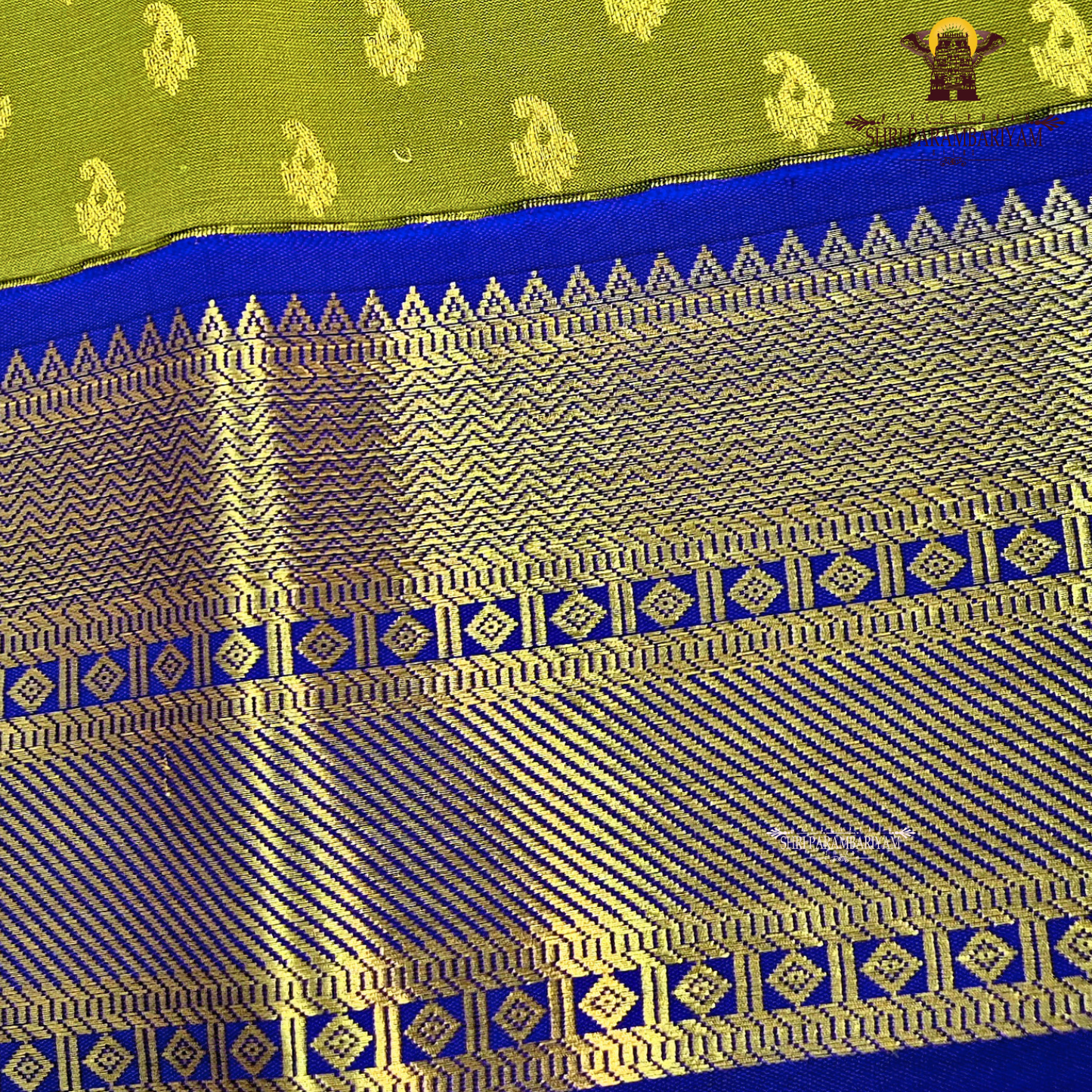 Rich Olive Green / Mehndi Green Saree