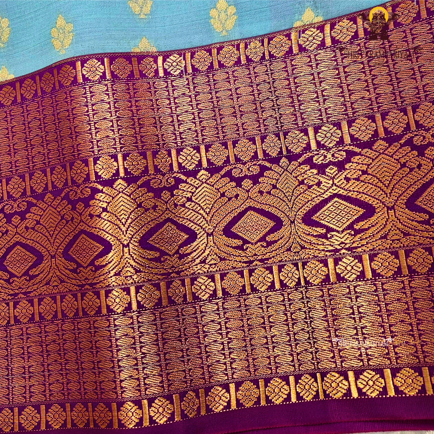 Elegant Teal Blue Saree
