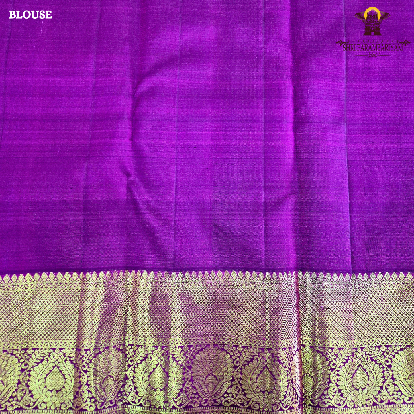 A captivating Royal Magenta Purple shade, adorned with an elegant gold zari Saree