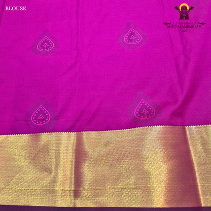 Rani Pink / Deep Magenta Saree