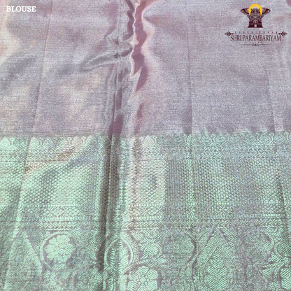 Subtle Pastel Gold / Antique Gold with Soft Pink motifs Saree