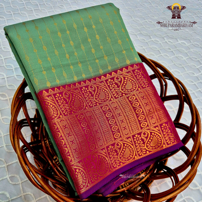 Soft Parrot Green / Pista Green Saree