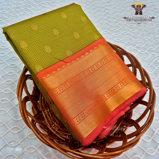 Olive Green Saree