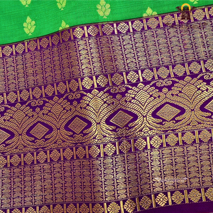 Bright Emerald Green Saree