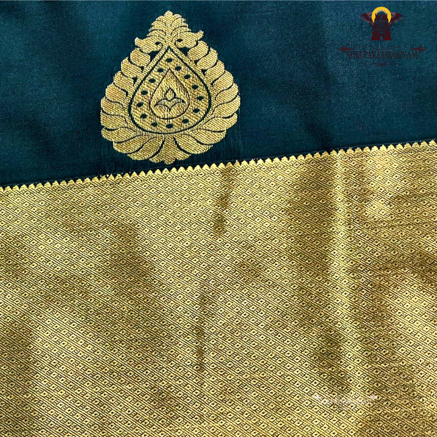 Bottle Green / Deep Teal Green Saree