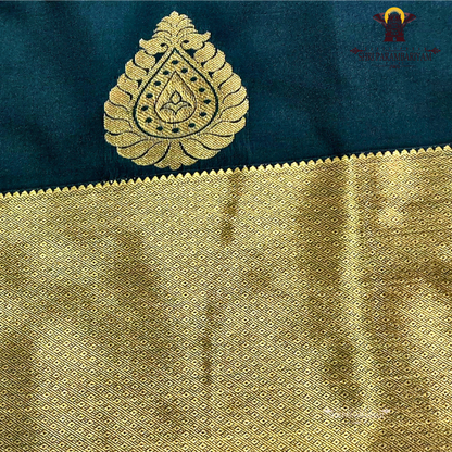 Bottle Green / Deep Teal Green Saree