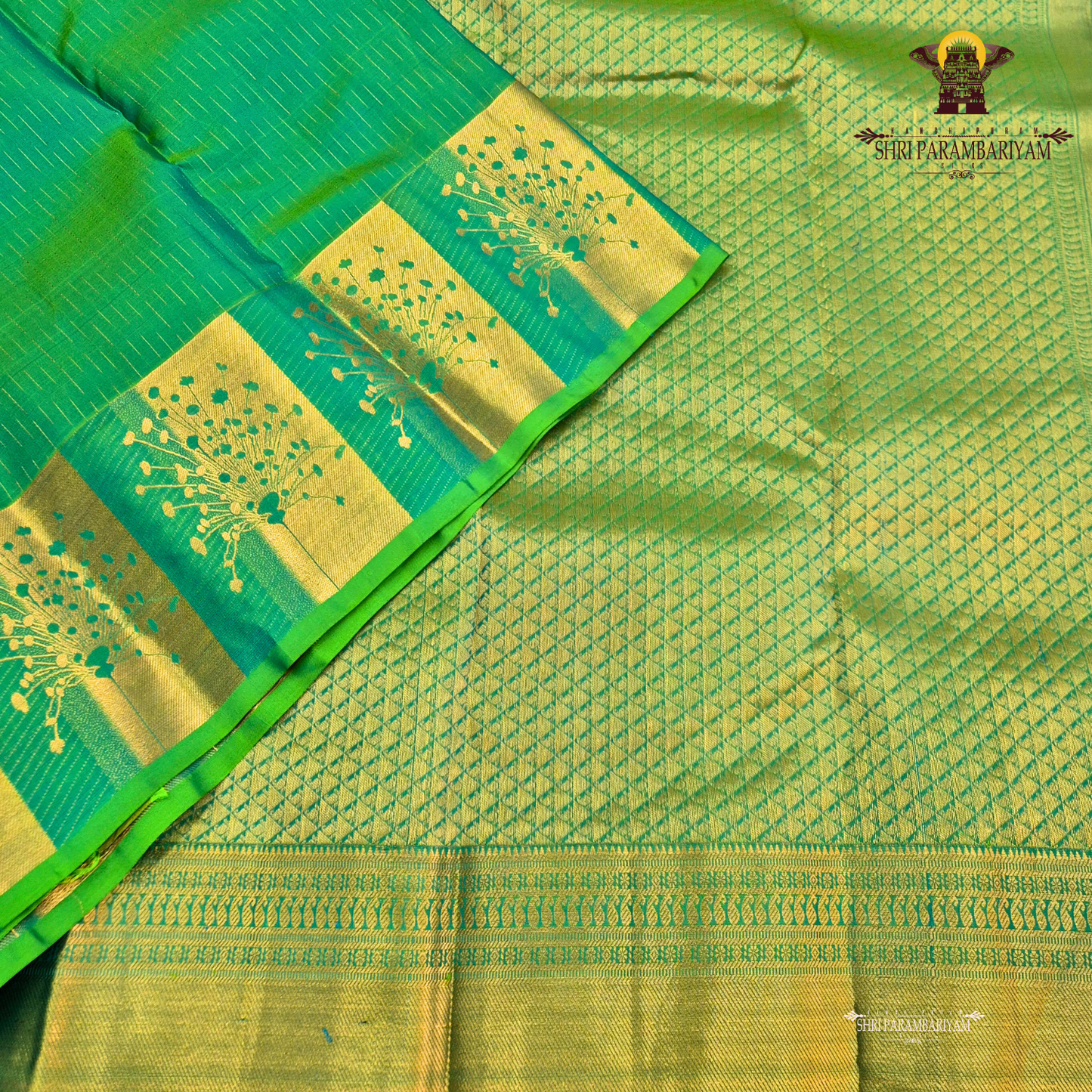 Rich Emerald Green / Peacock Green Saree