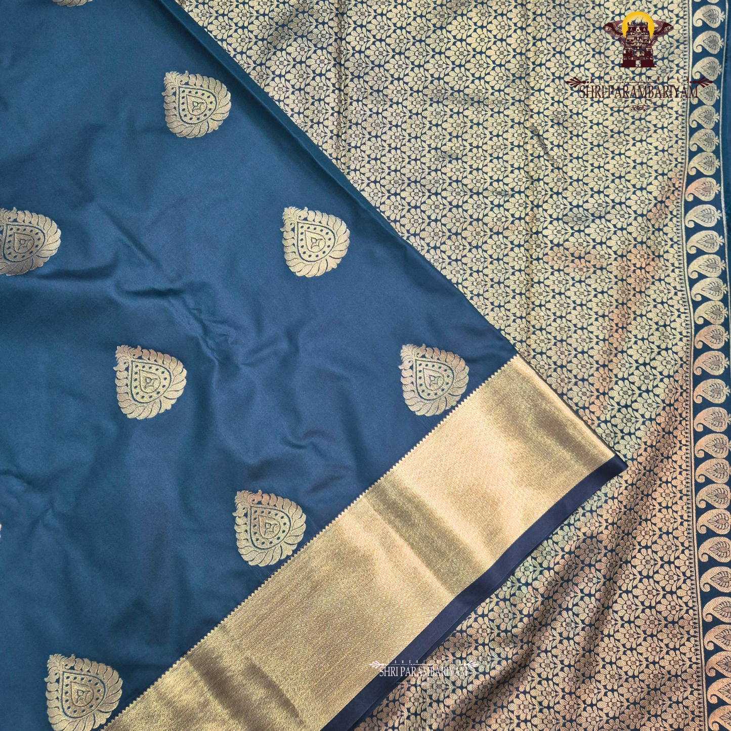 Bottle Green / Deep Teal Green Saree