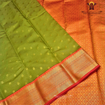 Olive Green Saree