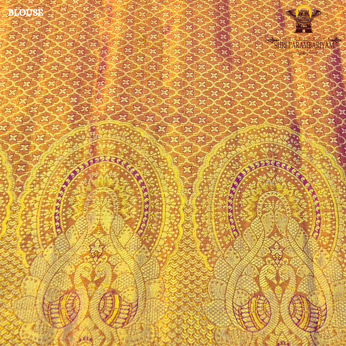 A vibrant parrot yellow / lime yellow tissue base paired with a rich magenta-pink Saree