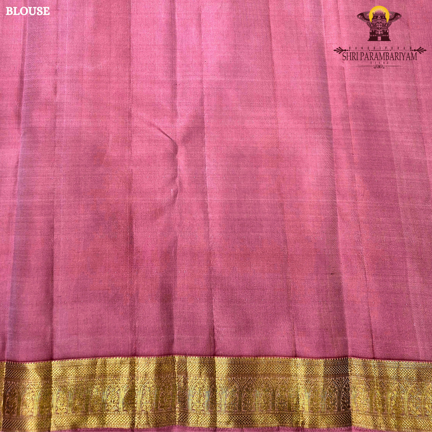 A Soft Pink with Gold Zari Saree