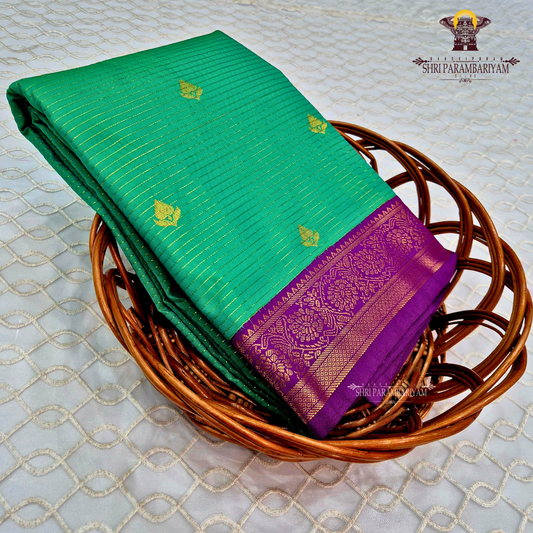 Emerald green Fancy Saree