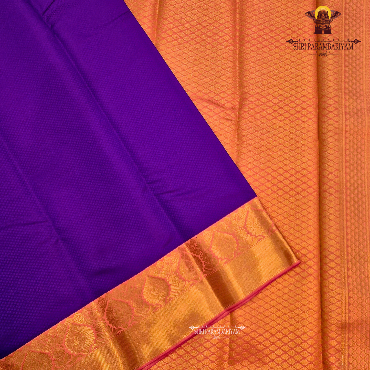 Deep royal purple / grape violet Saree