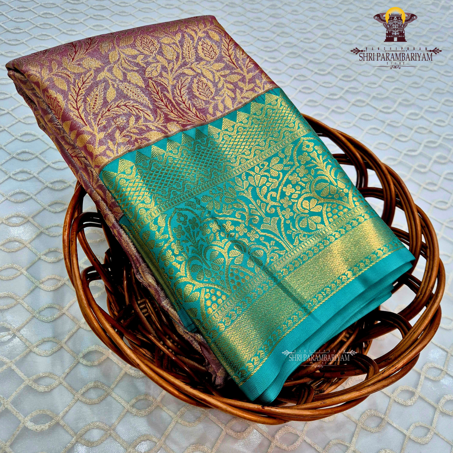 Mauve purple shade Saree