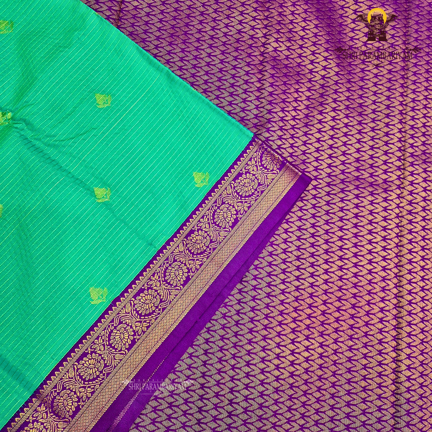 Emerald green Fancy Saree