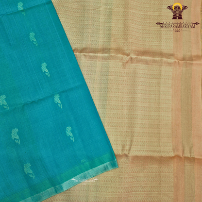 A rich peacock teal green shade that beautifully blends vibrance with elegance Saree