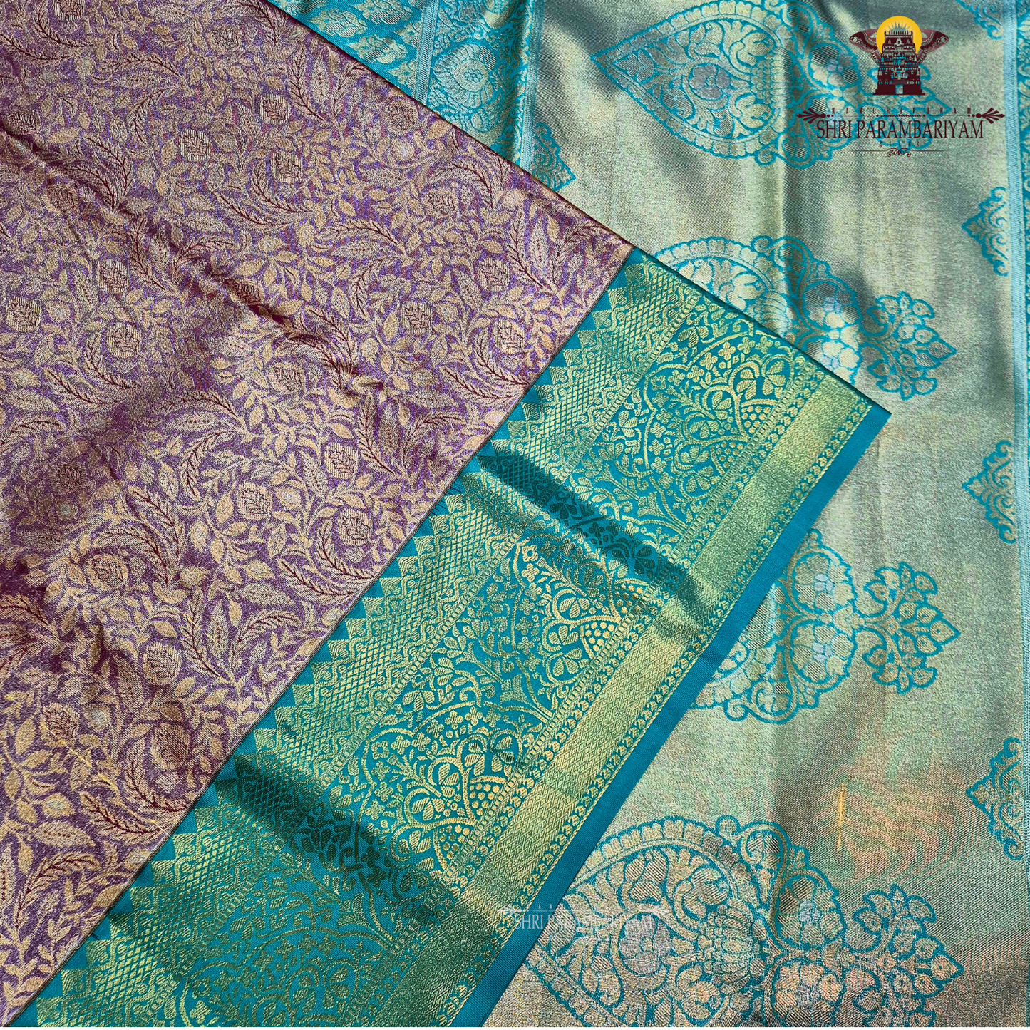 Mauve purple shade Saree