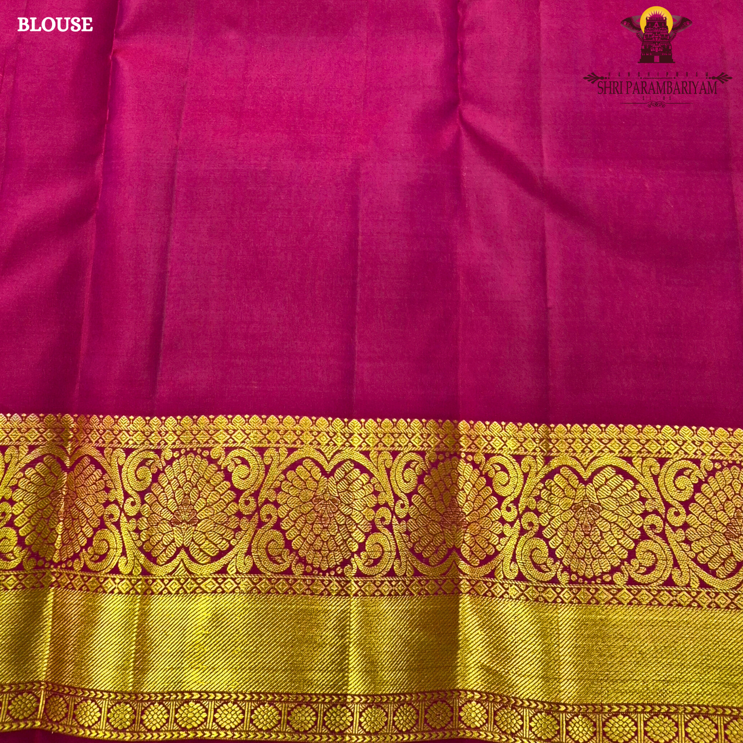 Royal violet (deep purple shade) with a rich antique gold zari border Saree