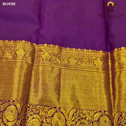Elegant turquoise blue with Rich royal purple (violet) border Saree
