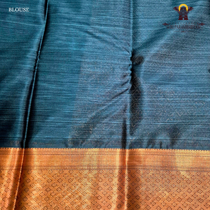 Rich Teal Blue Saree