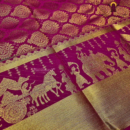 Deep peacock blue Saree