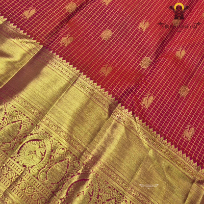 A vibrant and festive rani pink with heavy gold richness Saree