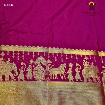 Deep peacock blue Saree