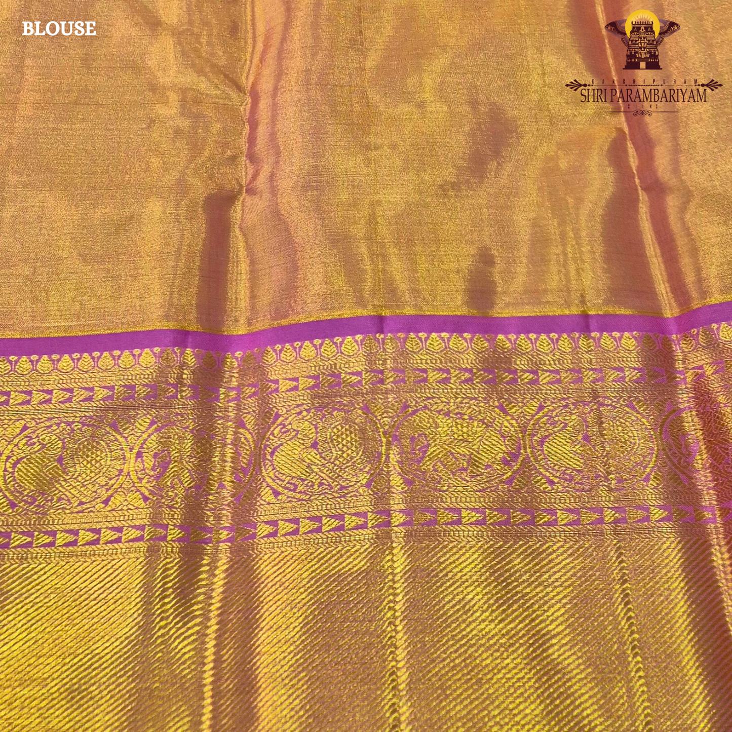 A refreshing leaf green (tissue body) paired with a vibrant magenta/pink border Saree