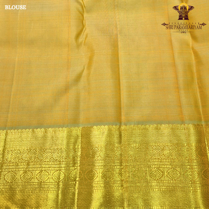 A rich mustard yellow with a subtle golden sheen contrast Saree