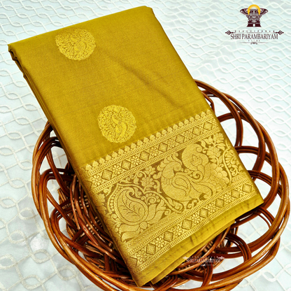 Rich Mustard Yellow / Golden Yellow Saree
