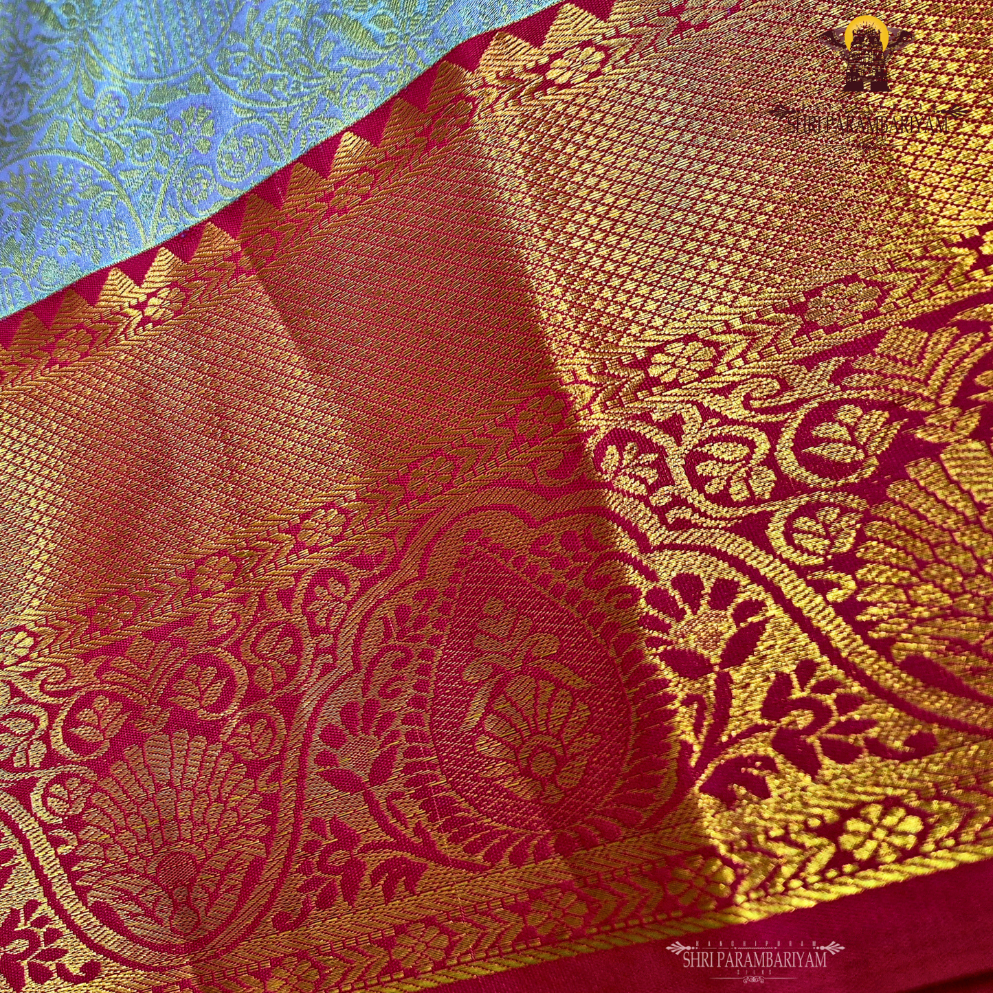 Lavender / light purple body with rich gold tissue Saree