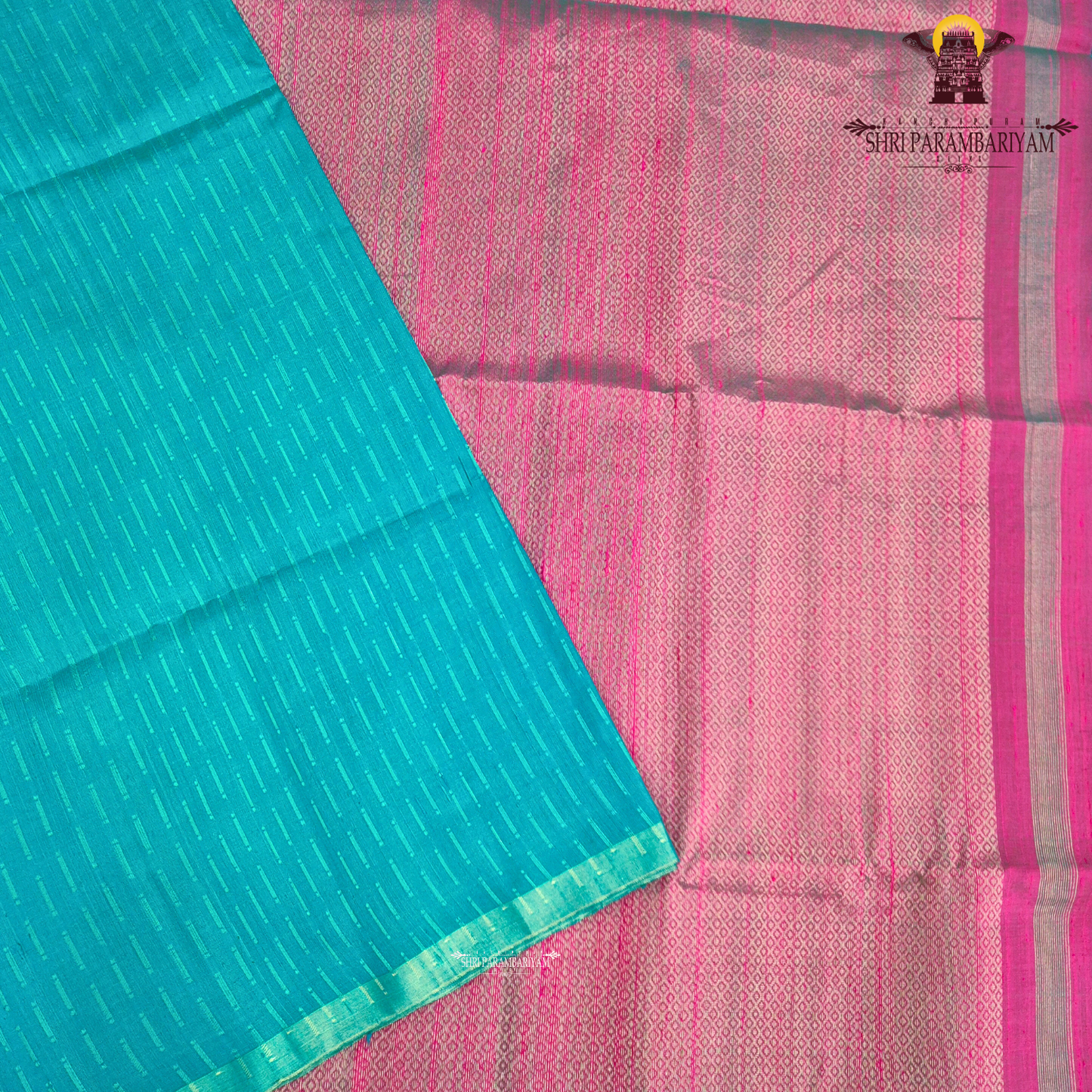 Peacock Blue (Teal Blue shade) Saree