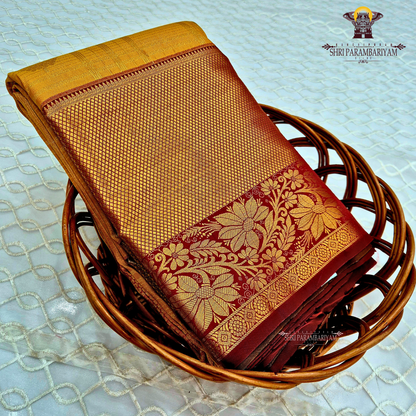 Rich mustard yellow Saree