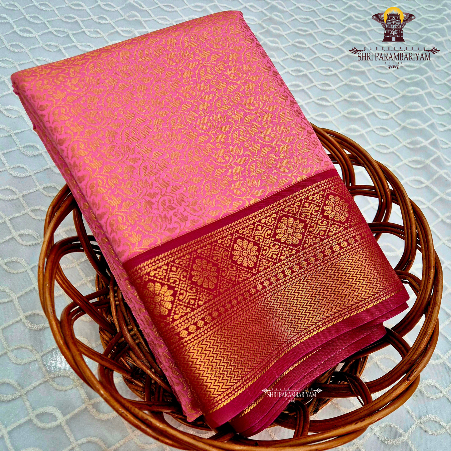 Bright Rani Pink Saree