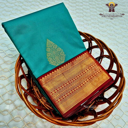 Peacock Green / Teal Green Saree
