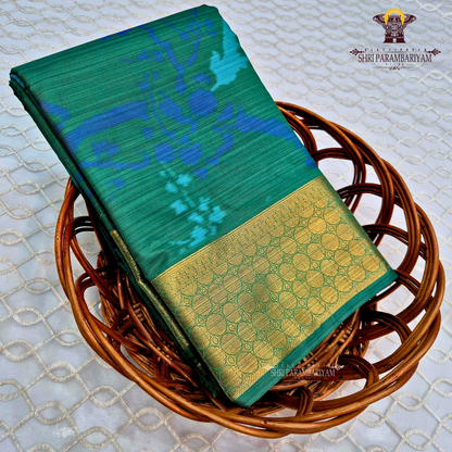 Deep Emerald Green Saree