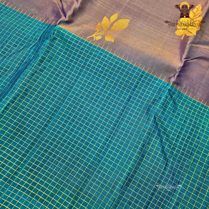 Teal Blue / Peacock Blue Saree