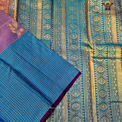 Teal Blue / Peacock Blue Saree